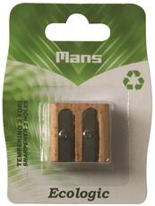 Cartoleria Temperino 2 fori in bamboo Mans Mans