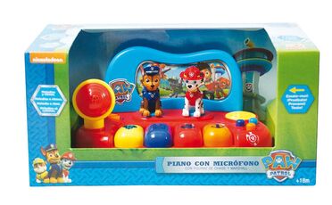 Giocattolo Paw Patrol. Tastiera con Figurine Chase e Marshall Grandi Giochi