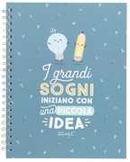 Cartoleria Quaderno Mr Wonderful. I grandi sogni iniziano con una piccola idea Mr Wonderful