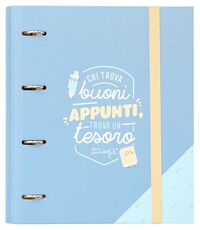 Cartoleria Quaderno copertina ad anelli Mr Wonderful. Chi trova buoni appunti, trova un tesoro Mr Wonderful