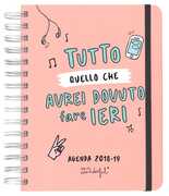 Cartoleria Diario Mr Wonderful 2018-2019, 12 mesi, Sketch giornaliero. Tutto quello che avresti dovuto fare Mr Wonderful