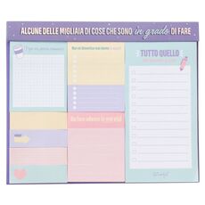 Cartoleria Blochetto per le note e note adesive Mr Wonderful. Alcune delle migliaia di cose che sono in grado di fare Mr Wonderful