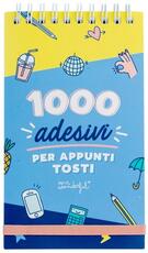 Cartoleria Block notes a spirale con 1000 adesivi per appunti tosti Mr Wonderful Mr Wonderful