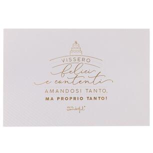 Busta Regalo Matrimonio Vissero Felici E Contenti Aprire Solo In Caso Di Amore Vero Mr Wonderful Cartoleria E Scuola Ibs