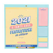 Cartoleria Calendario da parete 2021 Mr Wonderful - 2021 e tante cose fantastiche in arrivo Mr Wonderful