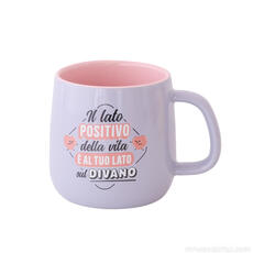 Idee regalo Tazza Mr Wonderful - Il lato positivo della vita è al tuo lato sul divano Mr Wonderful