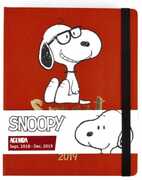 Cartoleria Diario settimanale 2018-2019, 16 mesi, Premium. Snoopy Erik