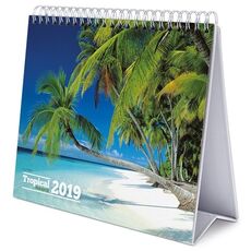 Cartoleria Calendario da tavolo 2019 Deluxe Paradisi tropicali. Tropical Paradise Erik