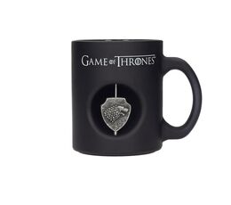 Idee regalo Tazza MUG Game of Thrones 3D Rotating Logo Stark Black Crystal Sd Toys
