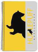 Cartoleria Quaderno maxi A4 con copertina rigida. Harry Potter. Hufflepuff. Tassorosso Erik
