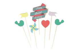 Idee regalo Cake Toppers Sweet. Set da 6 Doiy