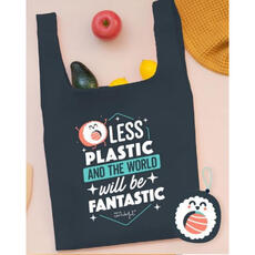 Idee regalo Borsa della spesa pieghevole Sushi Mr Wonderful. Less plastic and the world will be fantastic Mr Wonderful