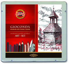 Cartoleria Set arte Gioconda Koh-I-Noor in astuccio metallo Koh-I-Noor