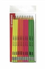 Cartoleria Matita Stabilo Swano fluo. ECO-Pack con 12 matite Stabilo