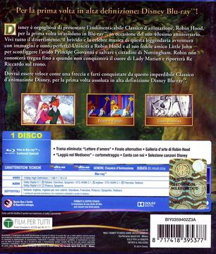Robin Hood Blu Ray Film Di Wolfgang Reitherman Don Bluth Animazione Ibs