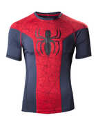 Idee regalo T-Shirt Uomo Tg. XL Spiderman. Big Spidey Logo Sport Blue Bioworld