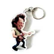Idee regalo Portachiavi in acrilico caricature Music Legends. Bruce Springsteen Music Legends Collection