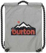 Cartoleria Zaino coulisse Burton Cinch Bag Grey Heather. Grigio Burton
