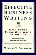 Libro in inglese Effective Business Writing: Strategies, Suggestions and Examples Maryann V. Piotrowski
