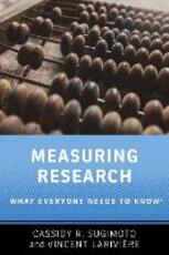 Libro in inglese Measuring Research: What Everyone Needs to Know (R) Cassidy R. Sugimoto Vincent Lariviere