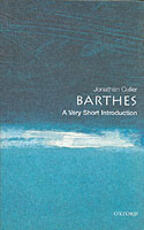 Libro in inglese Barthes: A Very Short Introduction Jonathan Culler