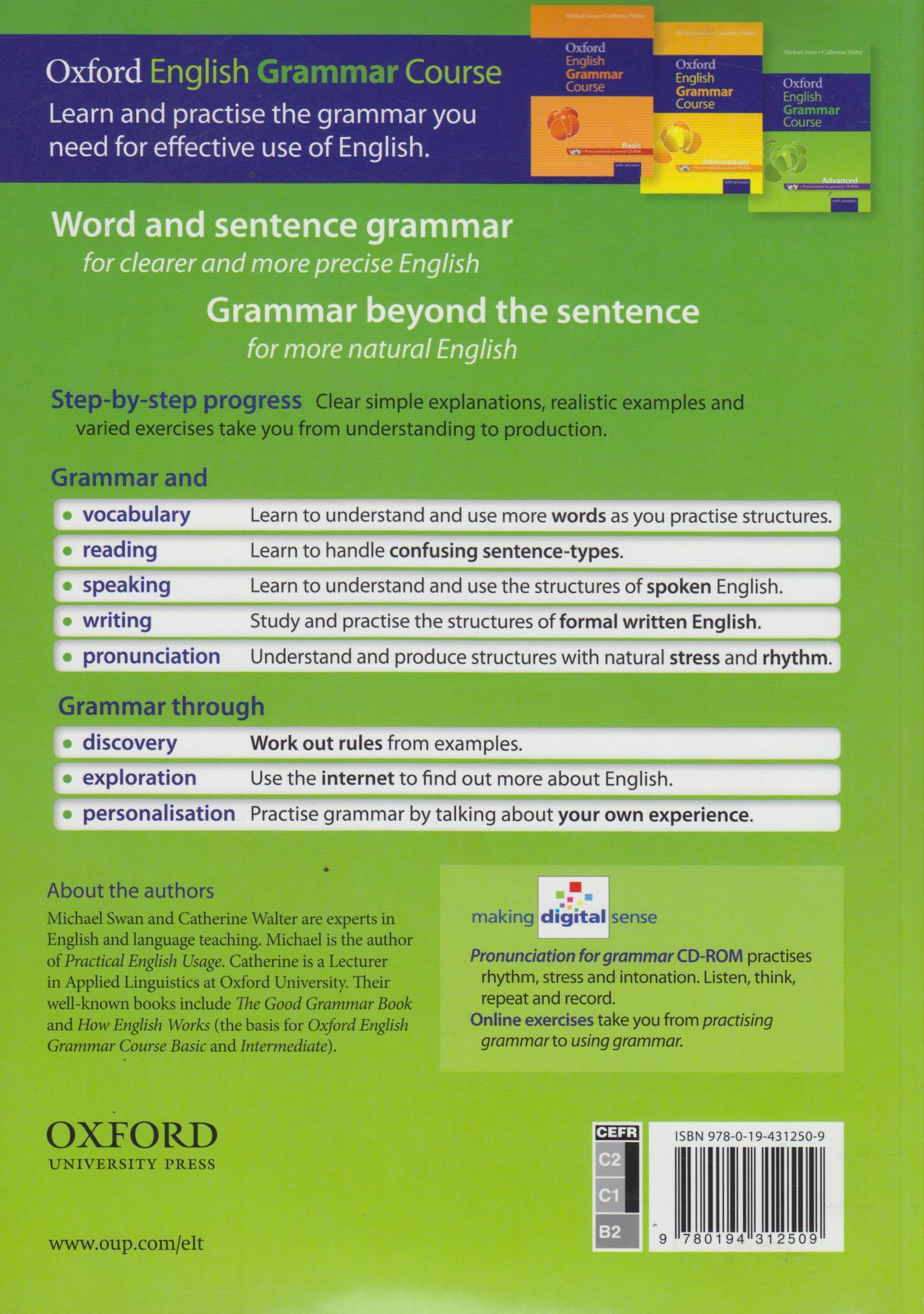 Understanding and using grammar. Oxford English Grammar course (Walter, Catherine) 2019. Oxford English Grammar course диск. Книга Oxford English Grammar course Advanced. Oxford English Grammar course Intermediate задания.