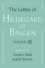 Libro in inglese The Letters of Hildegard of Bingen: The Letters of Hildegard of Bingen: Volume III