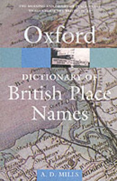 Copertina  A dictionary of British place-names