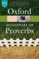 Libro in inglese Oxford Dictionary of Proverbs