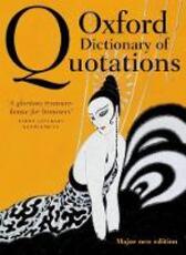 Libro in inglese Oxford Dictionary of Quotations