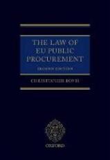 Libro in inglese The Law of EU Public Procurement Christopher Bovis