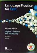 Libro in inglese Language Practice for First 5th Edition Student's Book and MPO with key Pack Vince Michael