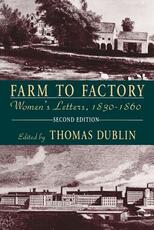 Libro in inglese Farm to Factory: Women'S Letters, 1830-1860