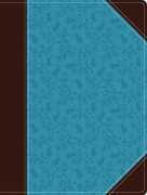 Libro in inglese NIV, Journal the Word Bible, Leathersoft, Brown/Blue, Red Letter Edition, Comfort Print: Reflect, Take Notes, or Create Art Next to Your Favorite Verses Zondervan