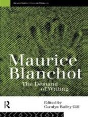 Libro in inglese Maurice Blanchot: The Demand of Writing