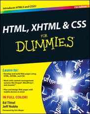 Libro in inglese HTML, XHTML and CSS For Dummies Ed Tittel Jeff Noble