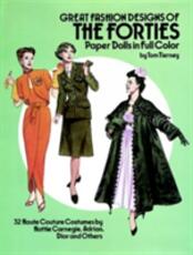 Libro in inglese Great Fashion Designs of the Forties Paper Dolls: 32 Haute Couture Costumes by Hattie Carnegie, Adrian, Dior and Others Tom Tierney