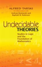 Libro in inglese Undecidable Theories: Studies in Logic and the Foundation of Mathematics Alfred Tarski