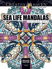 Libro in inglese Creative Haven Deluxe Edition Sea Life Mandalas Coloring Book Jo Taylor