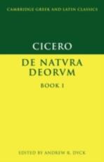 Libro in inglese Cicero: De Natura Deorum Book I Marcus Tullius Cicero