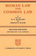 Libro in inglese Roman Law and Common Law: A Comparison in Outline W. W. Buckland Arnold Duncan McNair