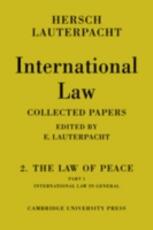 Libro in inglese The International Law The Law of Peace: Volume 2