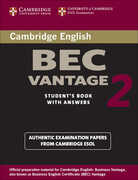 Libro in inglese Cambridge BEC Vantage 2 Student's Book with Answers: Examination Papers from University of Cambridge ESOL Examinations Cambridge ESOL