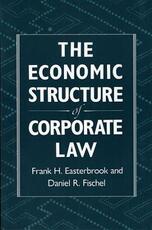 Libro in inglese The Economic Structure of Corporate Law Frank H. Easterbrook Daniel R. Fischel