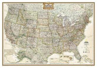 Libro in inglese United States Executive, Laminated: Wall Maps U.S. National Geographic Maps