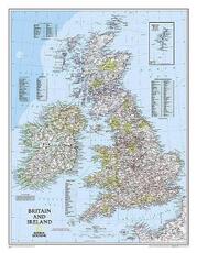 Libro in inglese Britain And Ireland Flat Map: Wall Maps Countries & Regions National Geographic Maps