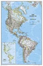Libro in inglese The Americas Classic, Laminated: Wall Maps Continents National Geographic Maps