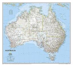 Libro in inglese Australia Classic, Tubed: Wall Maps Continents National Geographic Maps