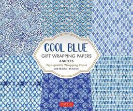 Libro in inglese Cool Blue Gift Wrapping Papers: 6 Sheets of High-Quality 24 x 18 inch Wrapping Paper Tuttle Publishing