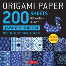 Libro in inglese Origami Paper 200 sheets Japanese Shibori 8 1/4" (21 cm): Extra Large Tuttle Origami Paper: High Quality, Double-Sided Sheets (12 Designs & Instructions for 6 Projects Included)